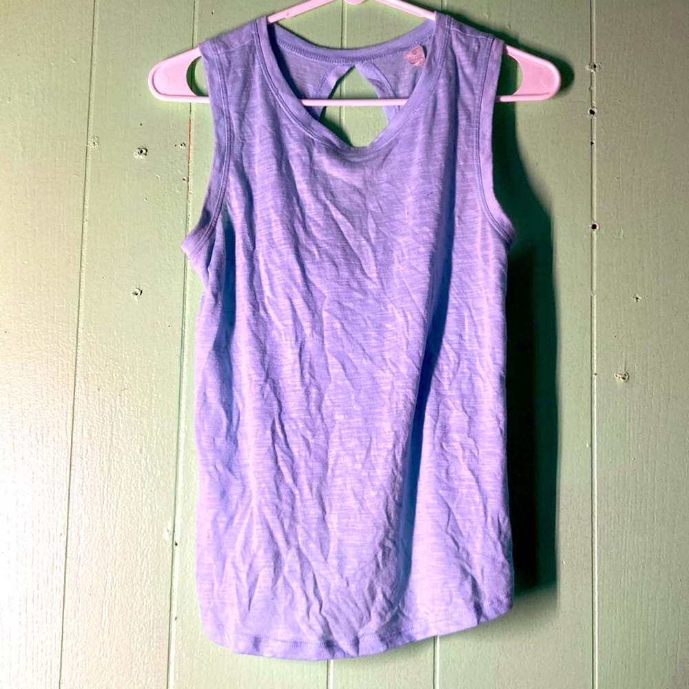 Sky blue small woman’s sports tank top